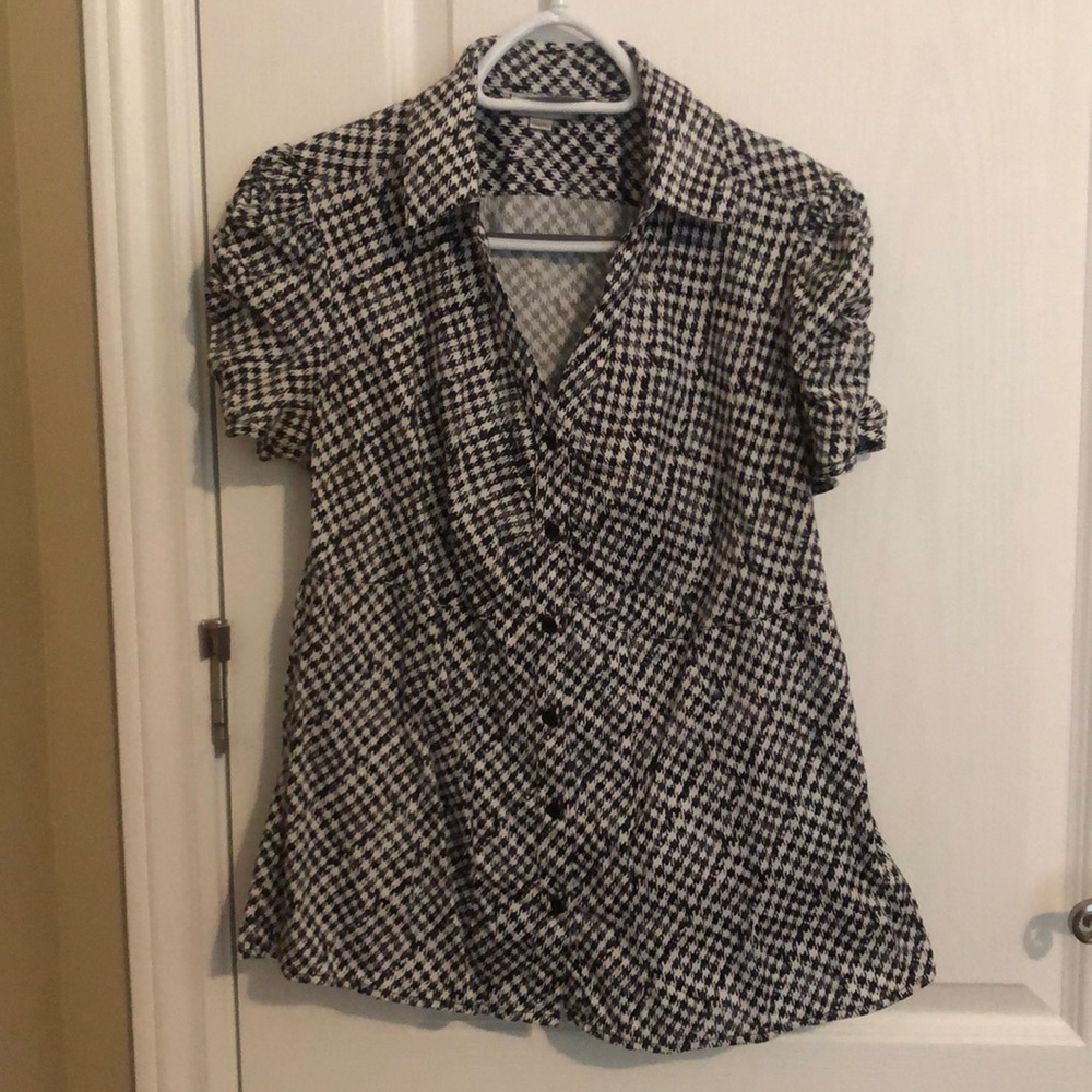 FRED DAVID - VGUC Short Sleeve Blouse (See desc)